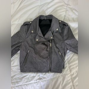LIKE NEW Silver sequin jacket